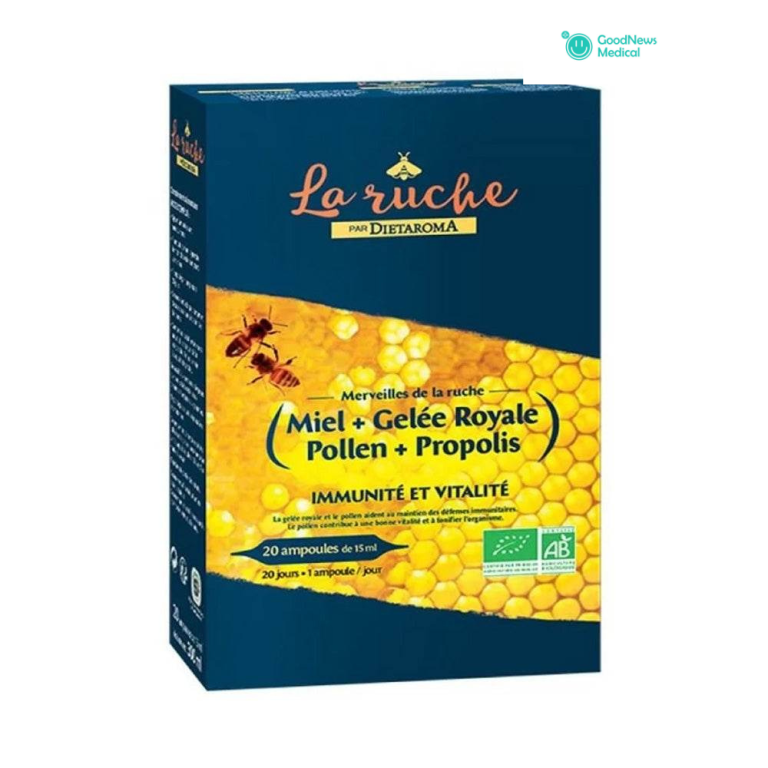 Gelée royale - Propolis _ Dietaroma Merveille de la Ruche 20 ampoulesgood news medical