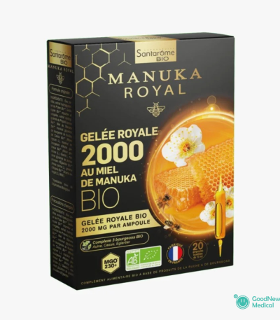 Santarome Gelée Royale au Miel Manuka 2000Mg 20 Ampoules
