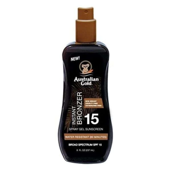 AUSTRALIAN GOLD SPRAY GEL AVEC AGENT BRONZANT SPF 15 - 237 ML