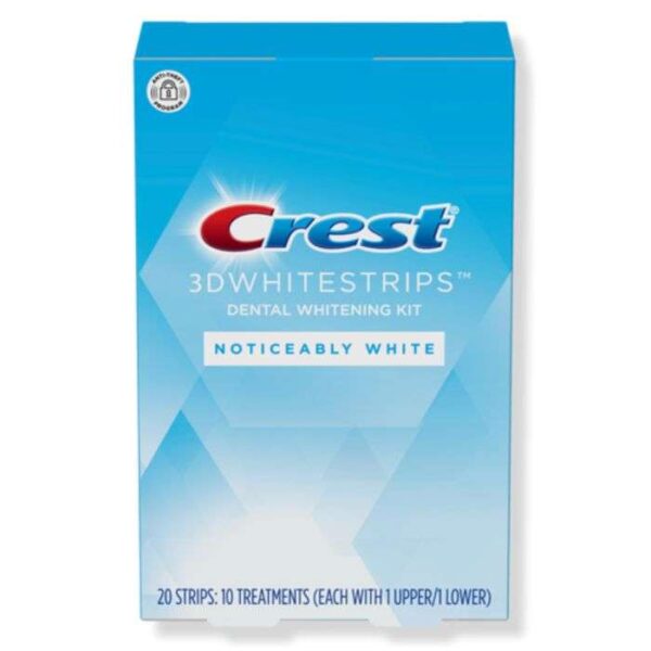 CREST 3D WHITE NOTICEABLY WHITE KIT BLANCHISANT 10 TRAITMENT 20 STRIPS