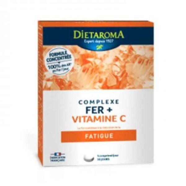 DIETAROMA COMPLEXE FER + VITAMINE C 30 GELULES