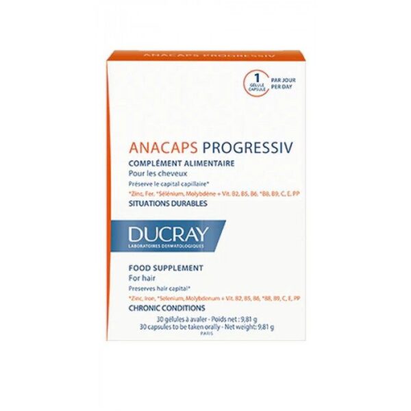 DUCRAY ANACAPS PROGRESSIV ANTICHUTE PROGRESSIVE 30 CAPSULES
