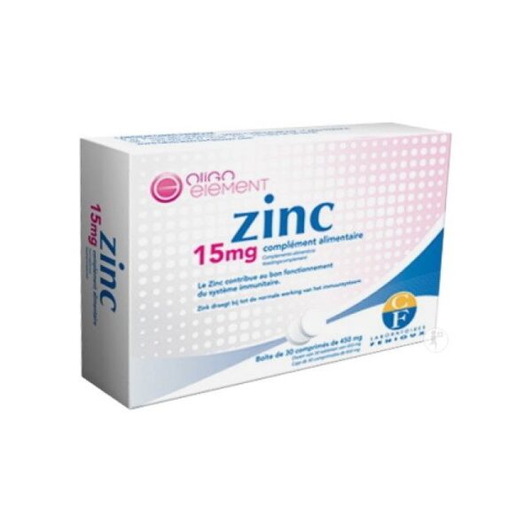FENIOUX ZINC 15 MG 30 COMPRIMES 450 MG
