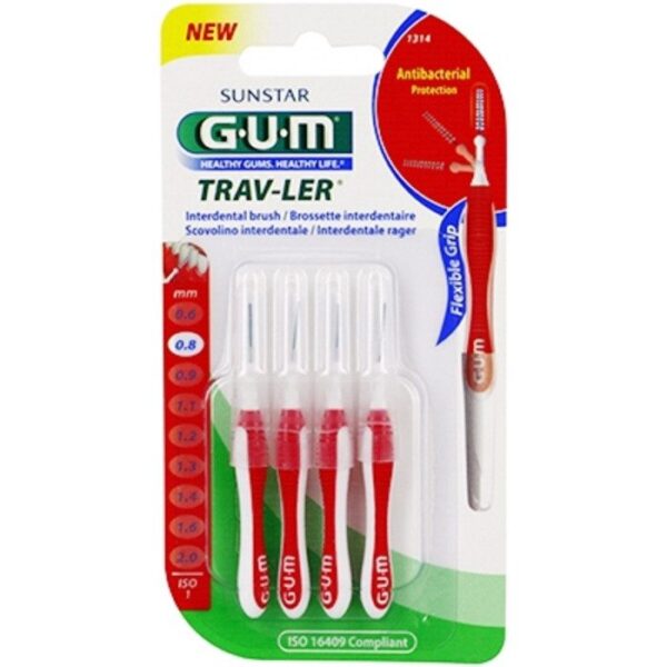 GUM MANCHE PAR 4 UNITES ABEC BROSSETTE MICRO ULTRA FINE 0.8MM REF 1314