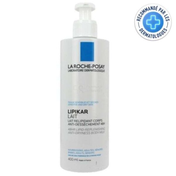 Lait relipidant corps lipikar LA ROCHE POSAY 400 ml