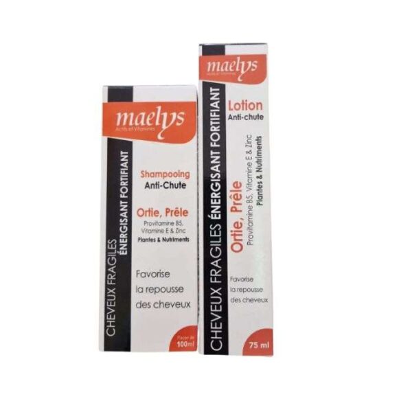 MAELYS OFFRE LOTION ANTI CHUTE CHEVEUX FRAGILES ENERGISANT FORTIFIANT 75 ML + SHAMPOING 100 ML