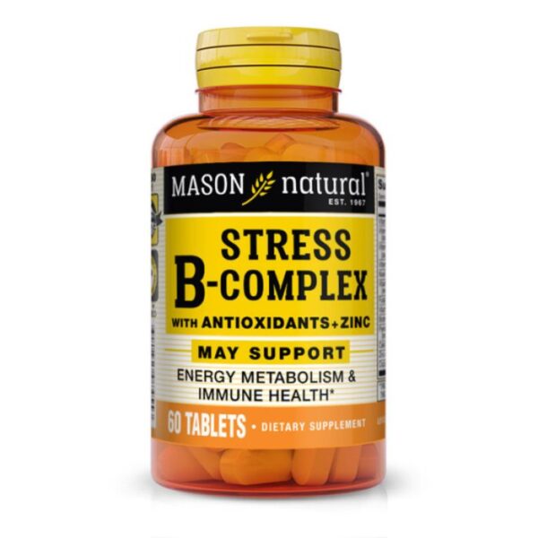 MASON NATURAL STRESS B COMPLEX ANTIOXIDANT PLUS ZINC 60 COMPRIMES