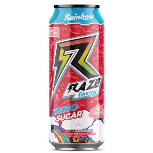 RAZE ENERGY RAINBOW ZERO SUCRE 473 ml