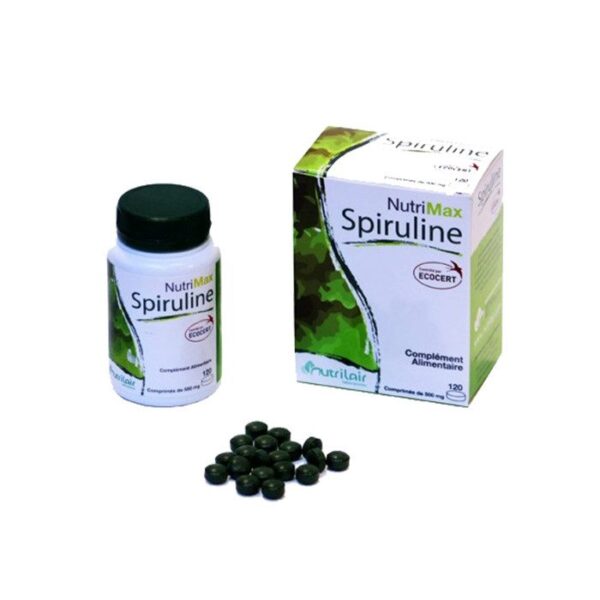 NUTRIMAX SPIRULINE 100% BIO 240 COMPRIMES TONUS ET VITALITÉ