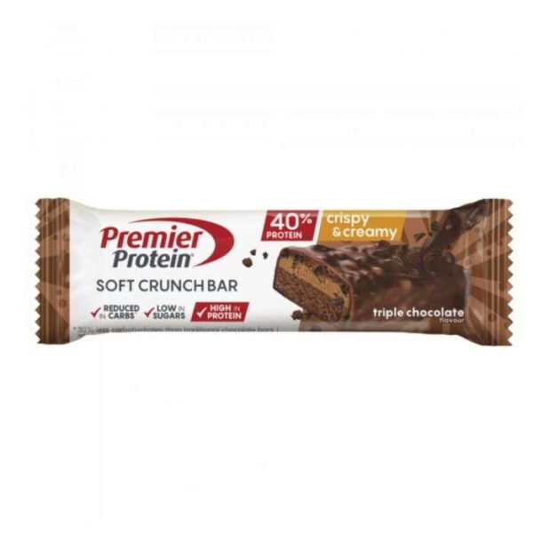 PREMIER PROTEIN SOFT CRUNCH BAR TRIPLE CHOCOLAT