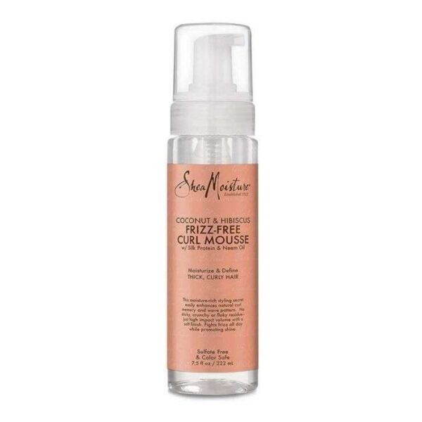 SHEA MOISTURE COCONUT AND HIBISCUS FRIZZ FREE CURL MOUSSE 222 ML