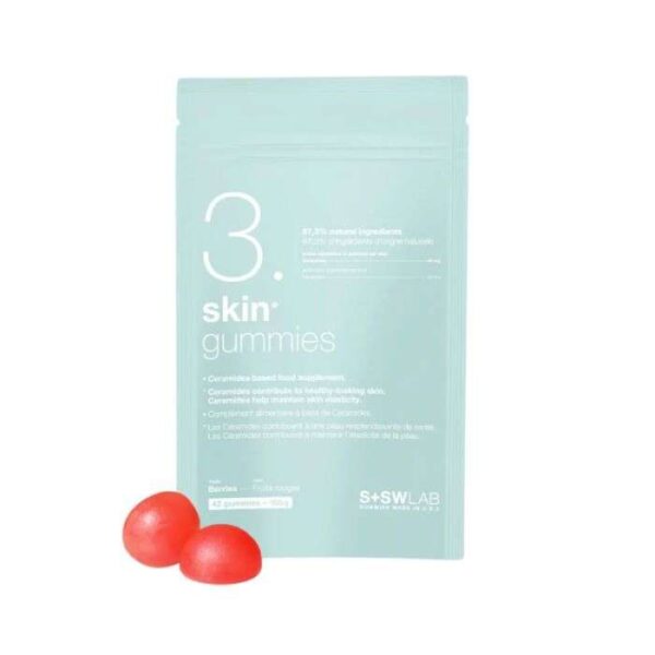 S+SWLAB 3 SKIN GUMMIES 105G 42 GUMMIES GOUT FRUIT ROUGES