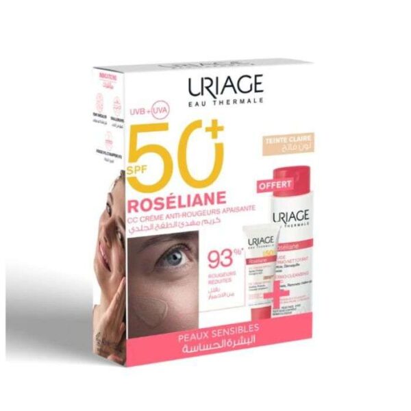 URIAGE OFFRE ROSELIANE CC CREME SPF50+ TEINTE CLAIRE 40ML
