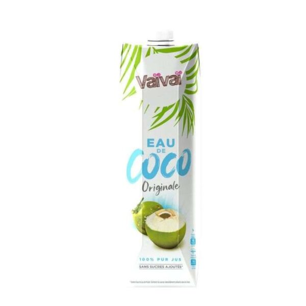 VAIVAI EAU DE COCO ORIGINALE 100% PUR JUS 1 LITRE