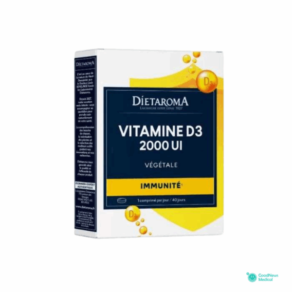 Dietaroma Vitamine D3 2000UI Végétale 40comprimes
