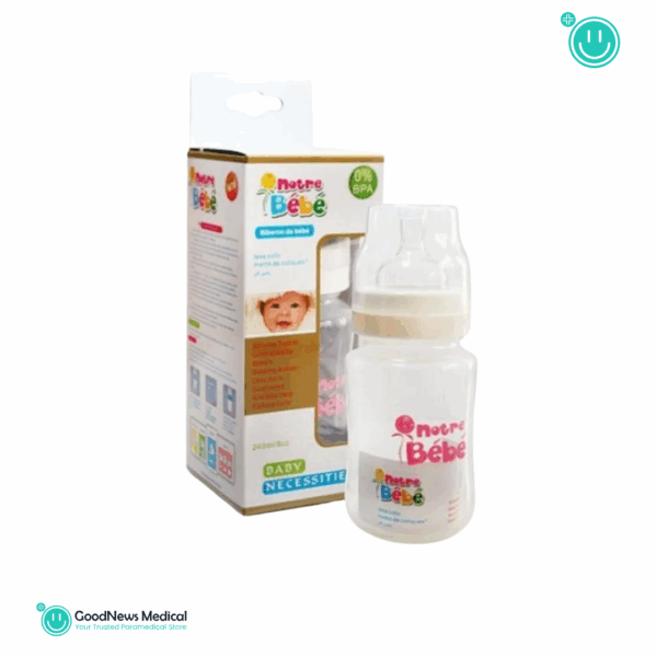 NOTRE BEBE BIBERON OPAQUE GM +3M 240ML