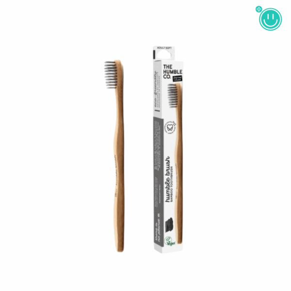 HUMBLE BROSSE A DENTS AU CHARBON POUR ADULTE NOIR