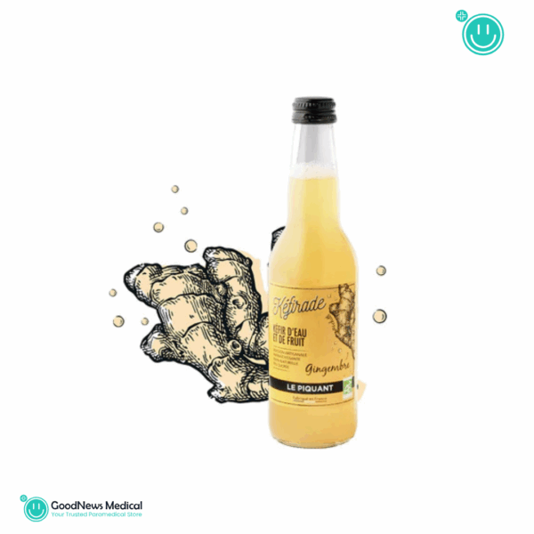 Kefire d'eau et fruit gingembre kefirade atelier 330 ml