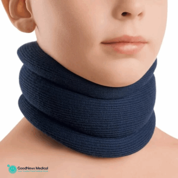Collier Cervical Mousse Souple Bleu