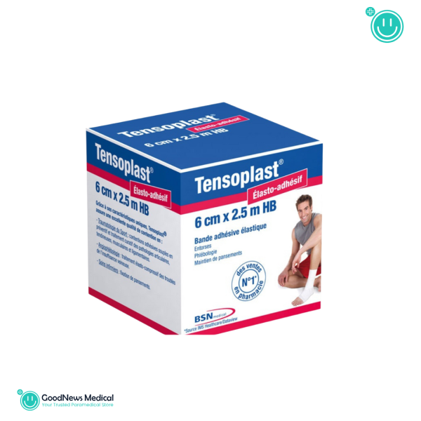 Tensoplast Bande Adhésive Elastique 6 cm x 2.5 m