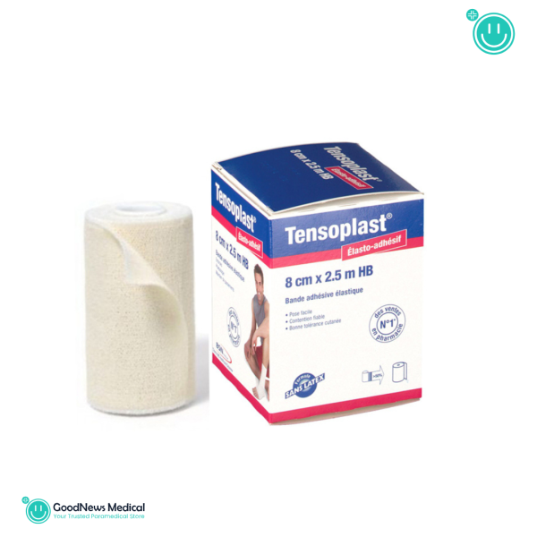 Tensoplast Bande Adhésive Elastique 8 cm x 2.5 m