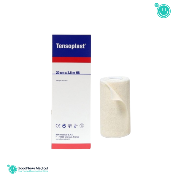 Tensoplast Bande Adhésive Elastique 20 cm x 2.5 m