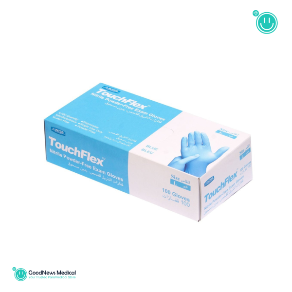Gant nitrile bleu Touchflex