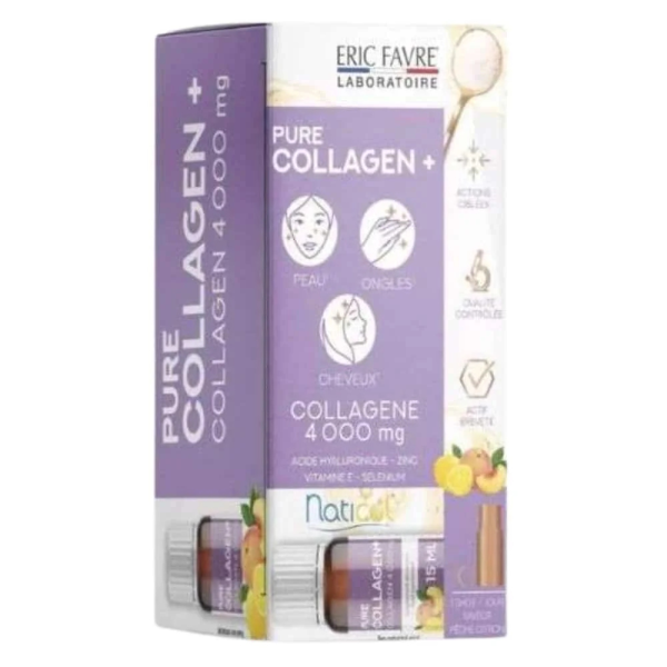 Eric Favre Pure Collagen+ Saveur Pêche Citron 150ml